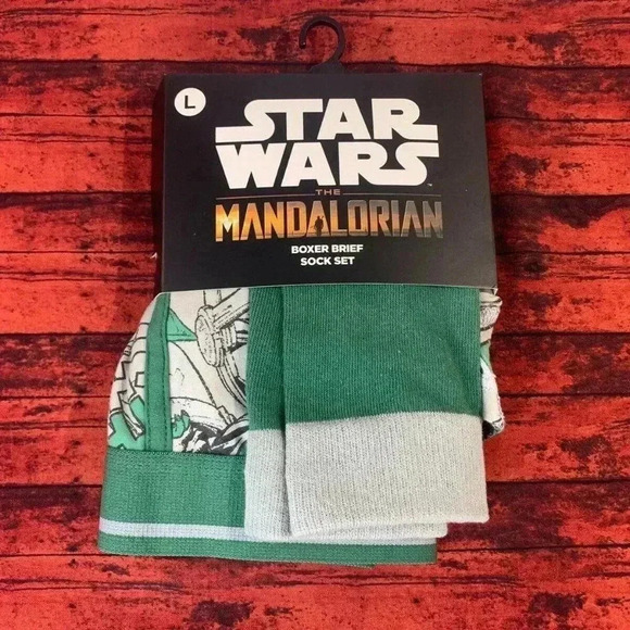 New Mens Star Wars Boxer Brief and Sock Set sz L 36-38 - Picture 1 of 9